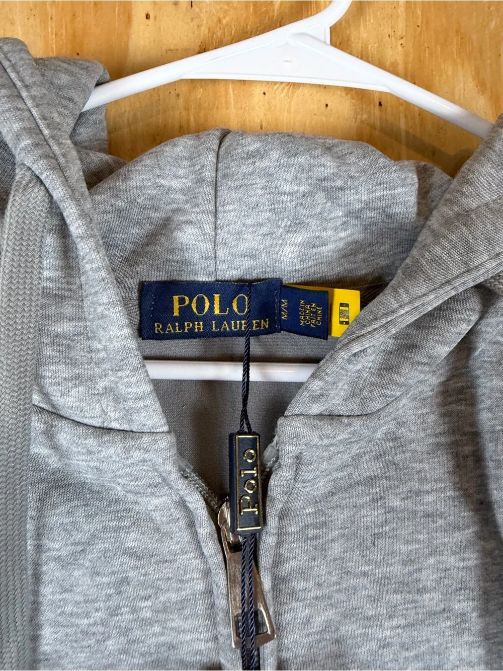 Polo by Ralph Lauren Light Gray Zip-Up Hoodie - NWT